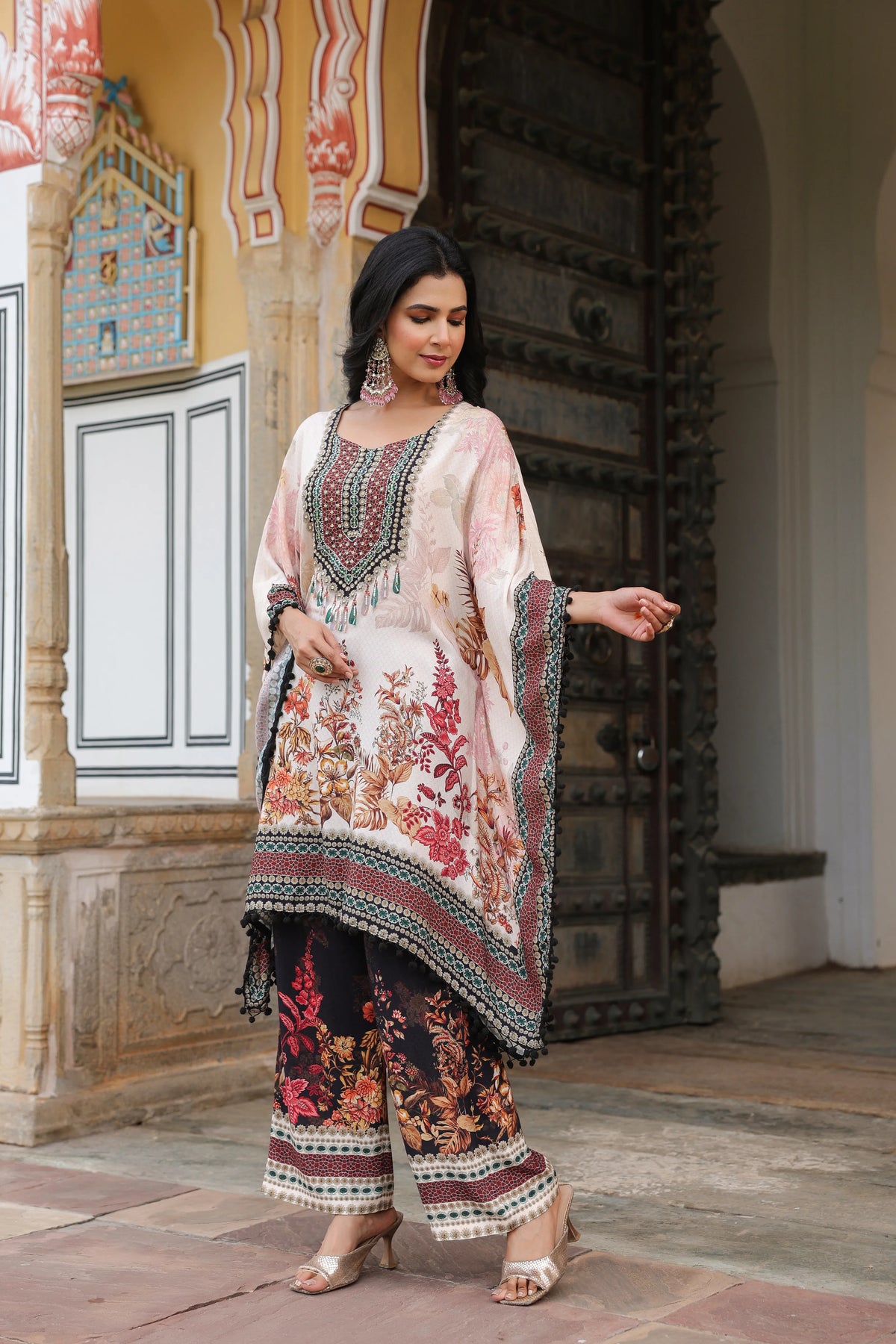Floral Cotton Kaftan